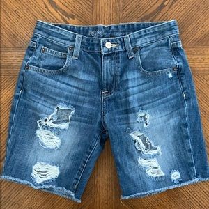 Mossimo Distressed Boyfriend Shorts